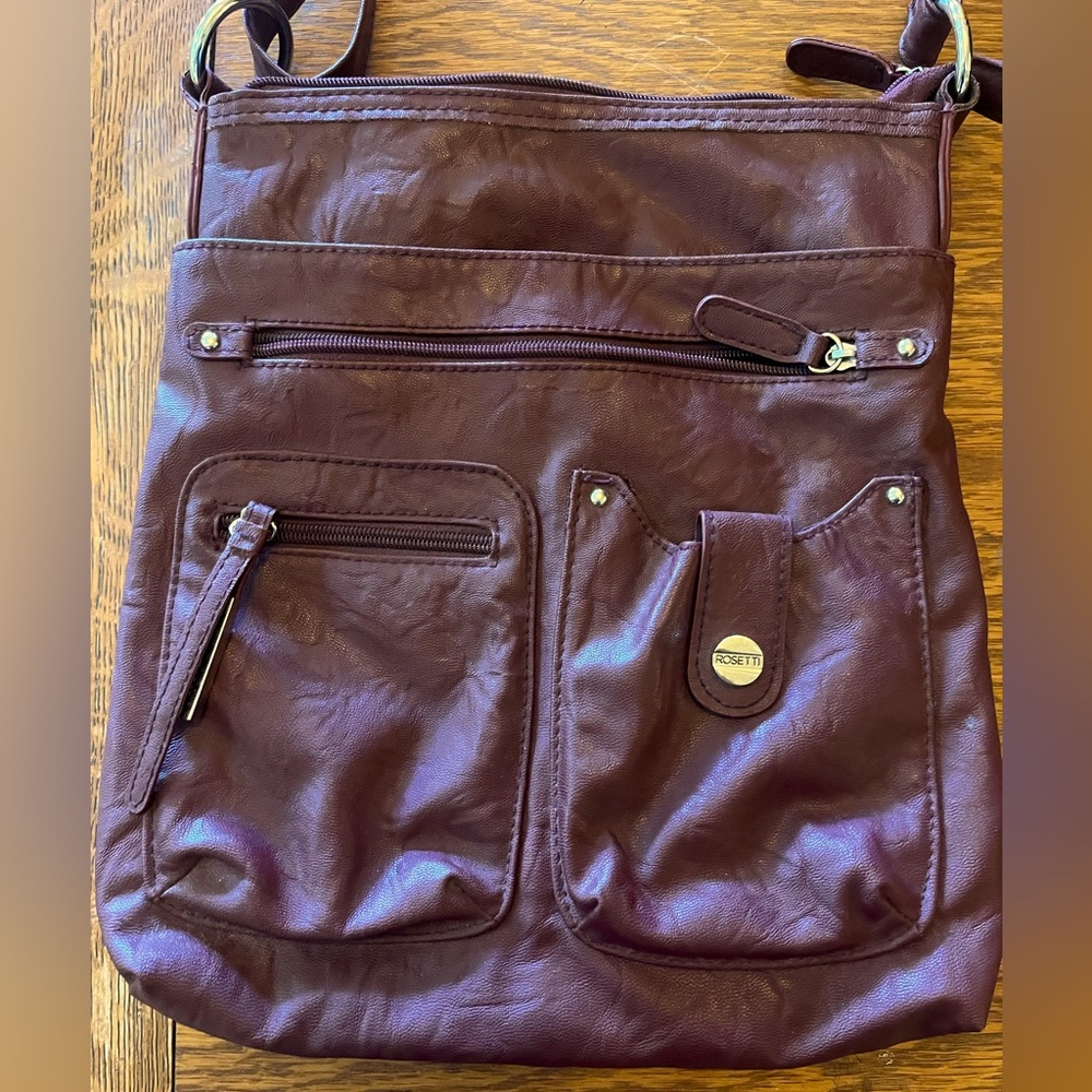 Rosetti Purse- Burgandy/Cross Body
